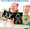 Summer Scratch Art Crafts Boys Gifts, Rainbow Scratch Paper Art Gifts for 3 4 5 6 7 8 9 10 Years Old Girls and Boys Kids, Mother Day Crafts for Kids Birthday Toys and Games Activities Gift